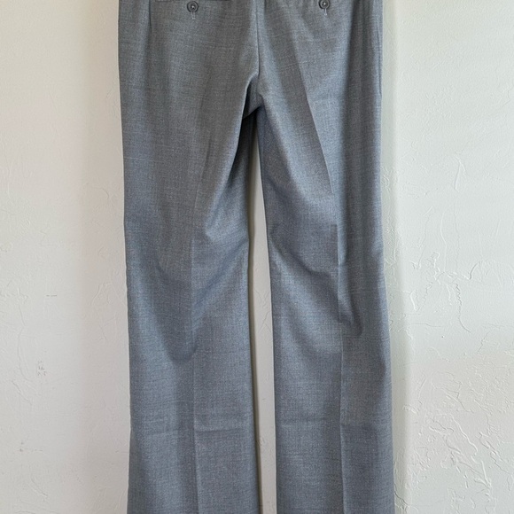 Express Editor Gray with Silver Shimmer Flared Career Pants Sz 4 - Picture 5 of 9